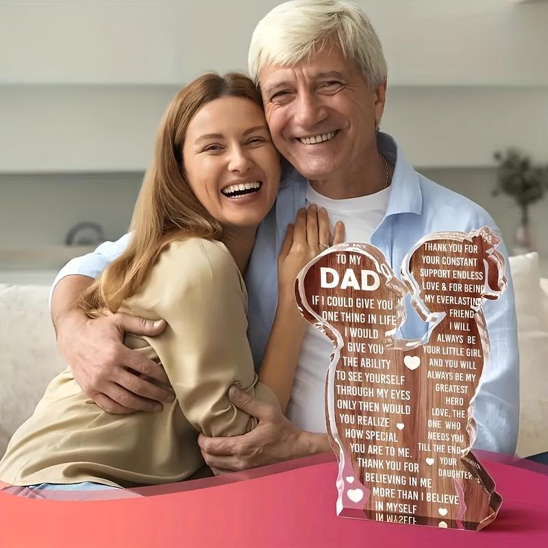 2D Flat Acrylic Is An Ideal Gift for New Dad Decoration, Indoor and Outdoor Decoration - No Need for Batteries/electricity, Free Day Decoration, S