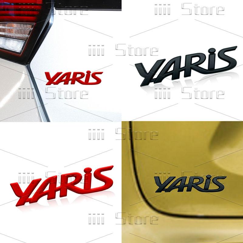 3D Metal Car Styling Emblem Car Tailgate Rear Trunk Fender Side Badge Sticker For Toyota Yaris Logo Camry Corolla 4Runner Auris