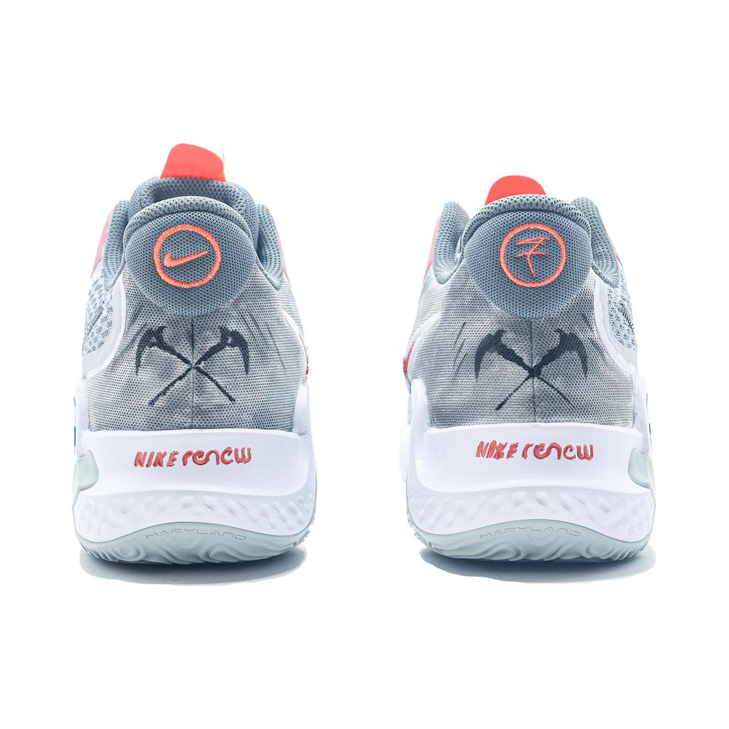 Nike KD Trey 5 IX Abriebfeste Mittelhohe Basketballschuhe Herren Grau Orange CW3402-011(Team631- )