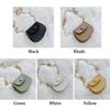 Women Mini Shoulder Bags Handbags Ladies Simple Versatile Chain Saddle Bag PU Leather Female Crossbody Messenger Bag