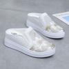 Summer New Style with Increased Height Inside Hollowed Out and Breathable Women's High-heeled Sandals Thick Soled and Worn Externally