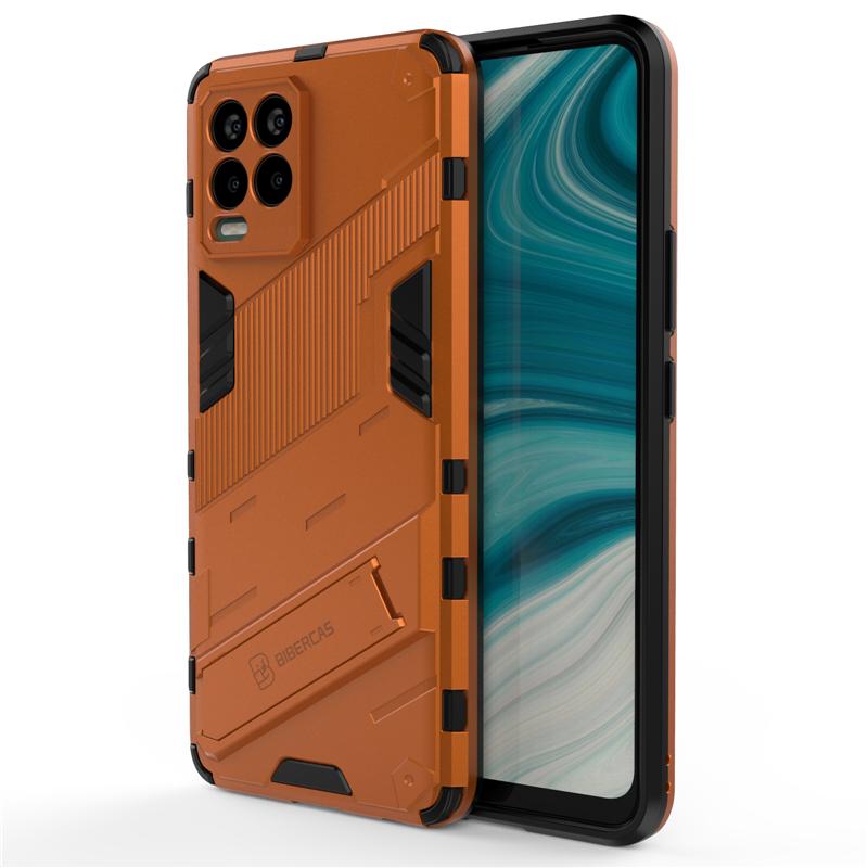 Twarda Zbroja Tylna Pokrywa Dla Oppo Realme 8 Pro Etui Uchwyt na Telefon Bumper Pełna Pokrywa Dla Realme 8 Pro Etui Dla Realme 8 Real Me 8 Pro