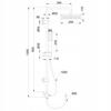Surface-Mounted Shower Set with Rain Shower Head and Hand Shower, , Amfisa