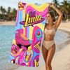 Beach Towel with Soy Luna Pattern - soft,absorbent,machine washable Lightweight&Modern,swimming,Travel Essentials