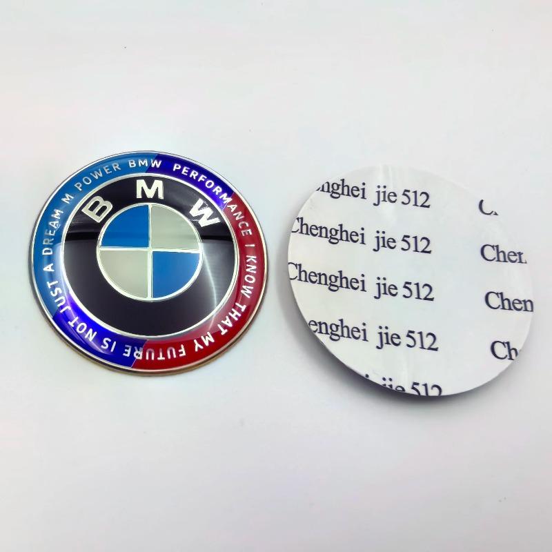 1pcs Car Steering Wheel Badge Emblem Sticker 45/47mm Universal Fit For BMW E36 E39 E87 E60 E46 E53 E90 F10 F20 F25 F30 X3 X5
