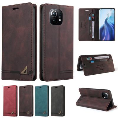 Flipové kožené pouzdro na telefon Xiaomi Mi 11 Poco F3 X3 Nfc 10t 10 Redmi K40 Note 10 10s 9s 9 8 7 Pro Max 9t 8a 7a magnetická peněženka