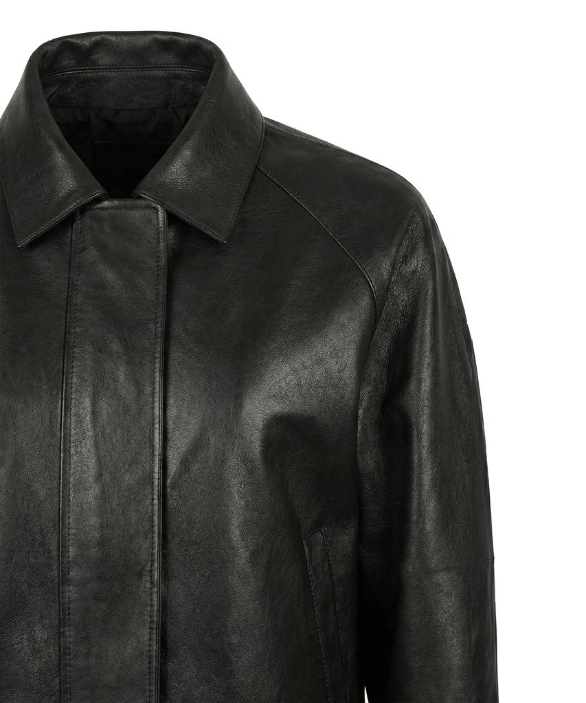 PINBLACK Beige Leather Volume Jumper