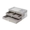 Dustproof Flannel Jewelry Storage Box Stackable Drawer Jewelry Box  for Home