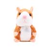 Sevimli Elektrikli Konuşan Hamster Peluş Oyuncak Konuşmayı Taklit Etmeyi Öğrenen Sallanan Peluş Bebek Oyuncakları Etkileşimli Peluş Hamster Oyuncakları Bebek Hediyeleri