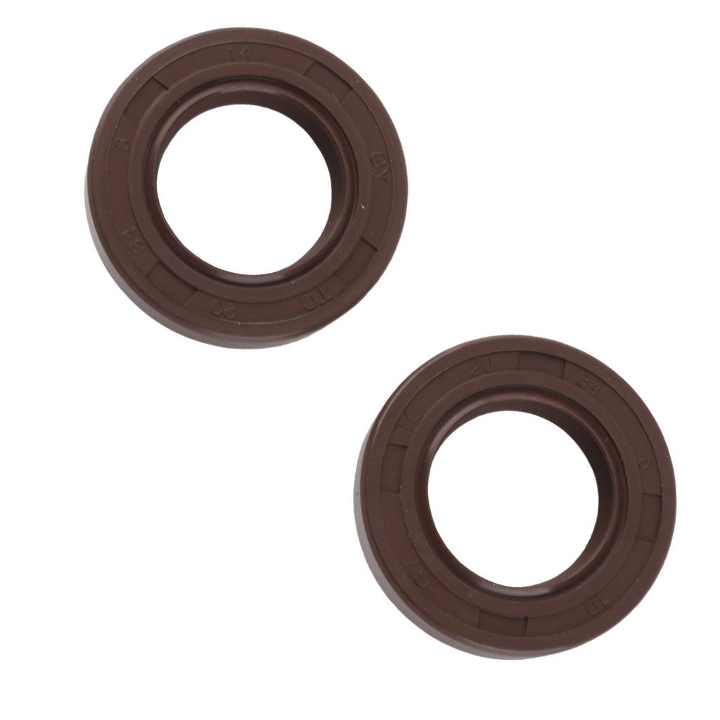 2PCS Propeller Shaft Oil Seals 93101 20M07 Boat Motor Outboard Drive Shaft Oil Seals for 2 Stroke 30HP Boat Engine