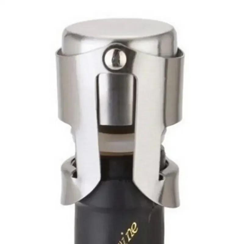 New Household Convenience Small Tools Professional Stainless Steel Champagne Sparkling Wine Bottle Sealer Stopper Accessories