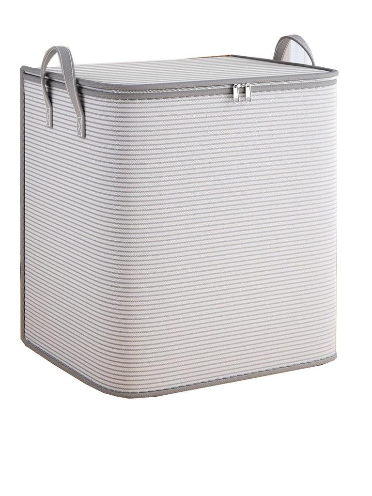 Coș de depozitare pliabil gigant pentru haine și pilote cu mânere pentru rufe, cămin sau mutare