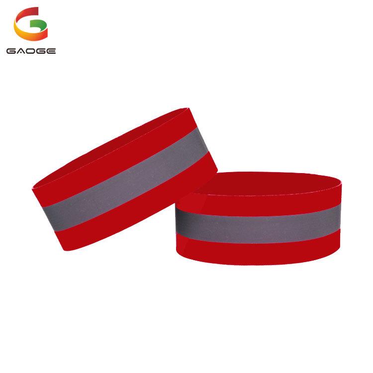 "Reflective Safety Wristband and Armband for Night Running and Cycling - Elastic Vest" 