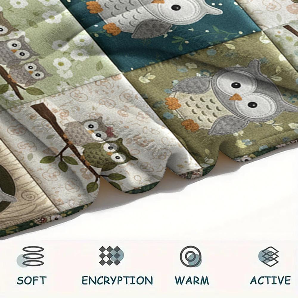 1Pc Animal Collage Print Flannel Blanket, High quality Comfortable for All Seasons, Home Decor, Warmth and Comfort, Perfect for Christmas Gifts 32