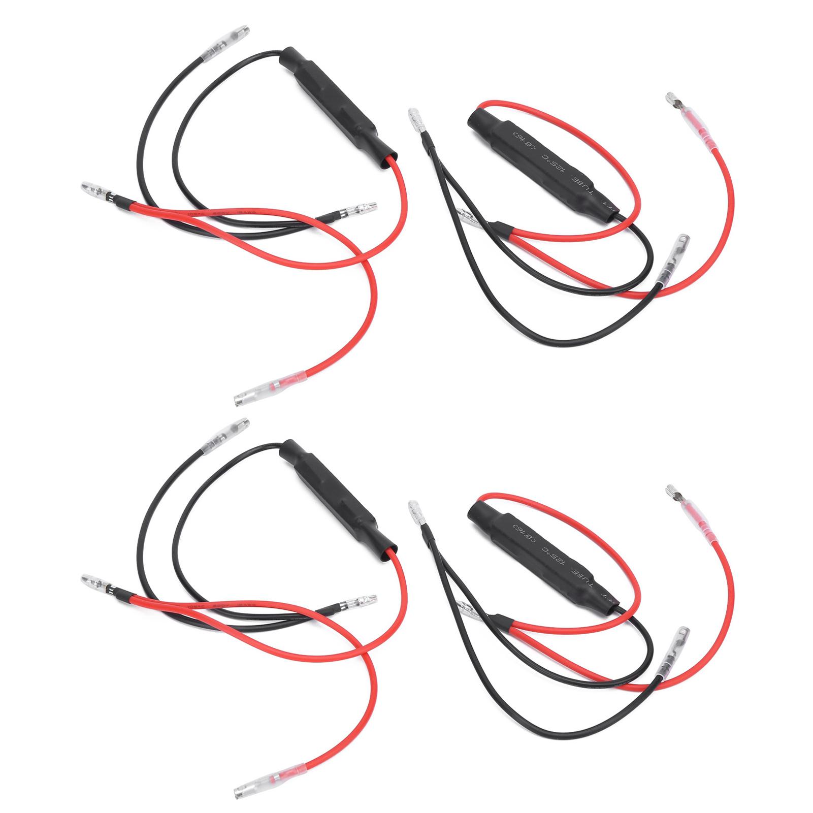2pcs Motorcycle LED Turn Signal Indicator Decoder 10W10 Ohm  30000H Service Life Repair Spare Universal
