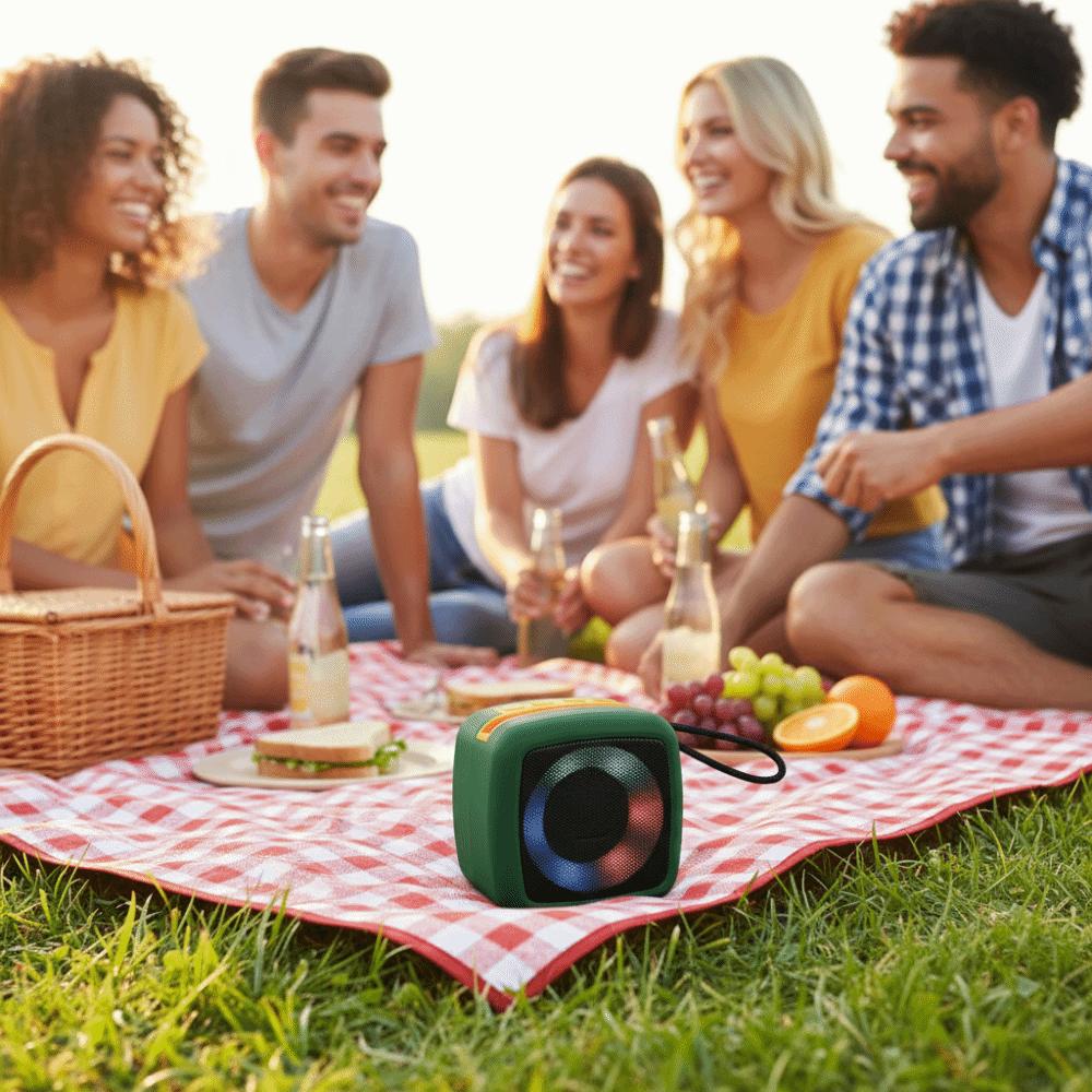 360 Stereo Sound Portable Speaker Rechargeable Battery Wireless Speakers Loudspeaker  Outdoor Use