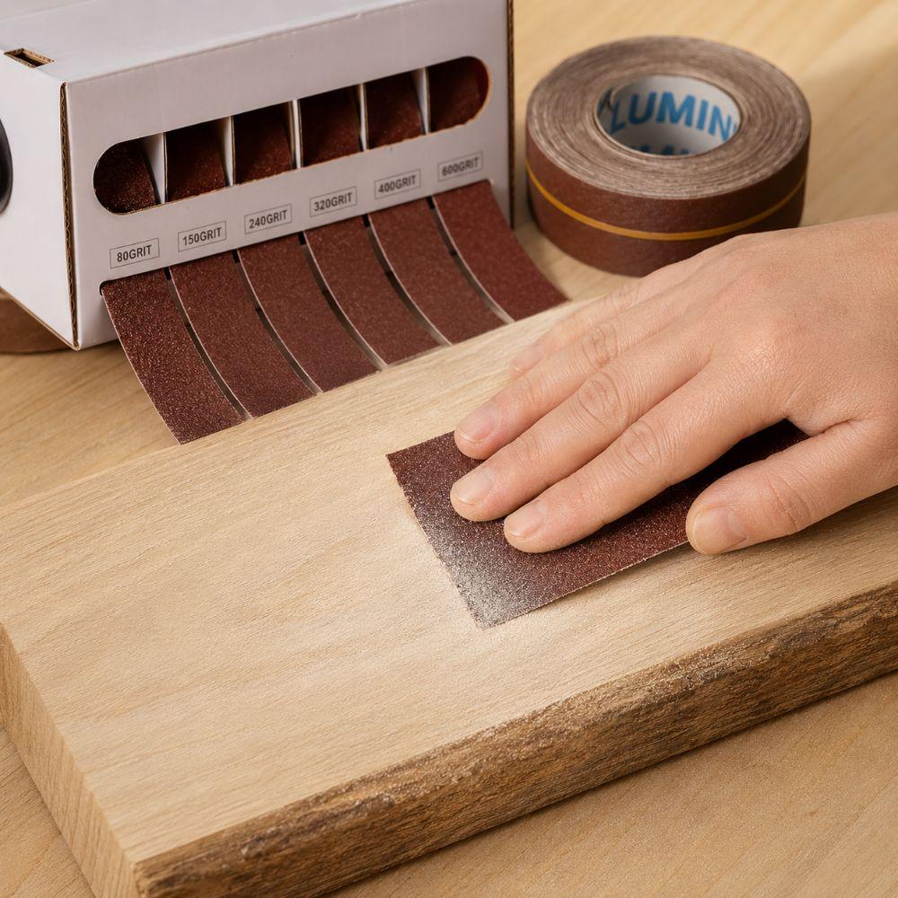 Multi-Grit Sandpaper Roll 80/150/240/320/400/600 Grit Abrasive Roll Wood Furniture Polishing