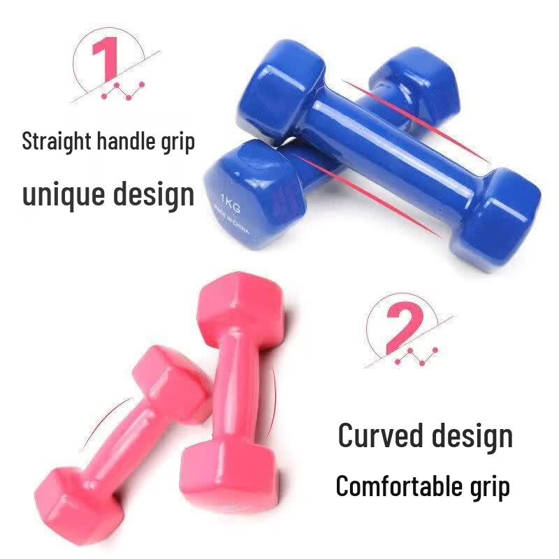 Yueji Tiger Hexagonal Rubber Dumbbell Pair