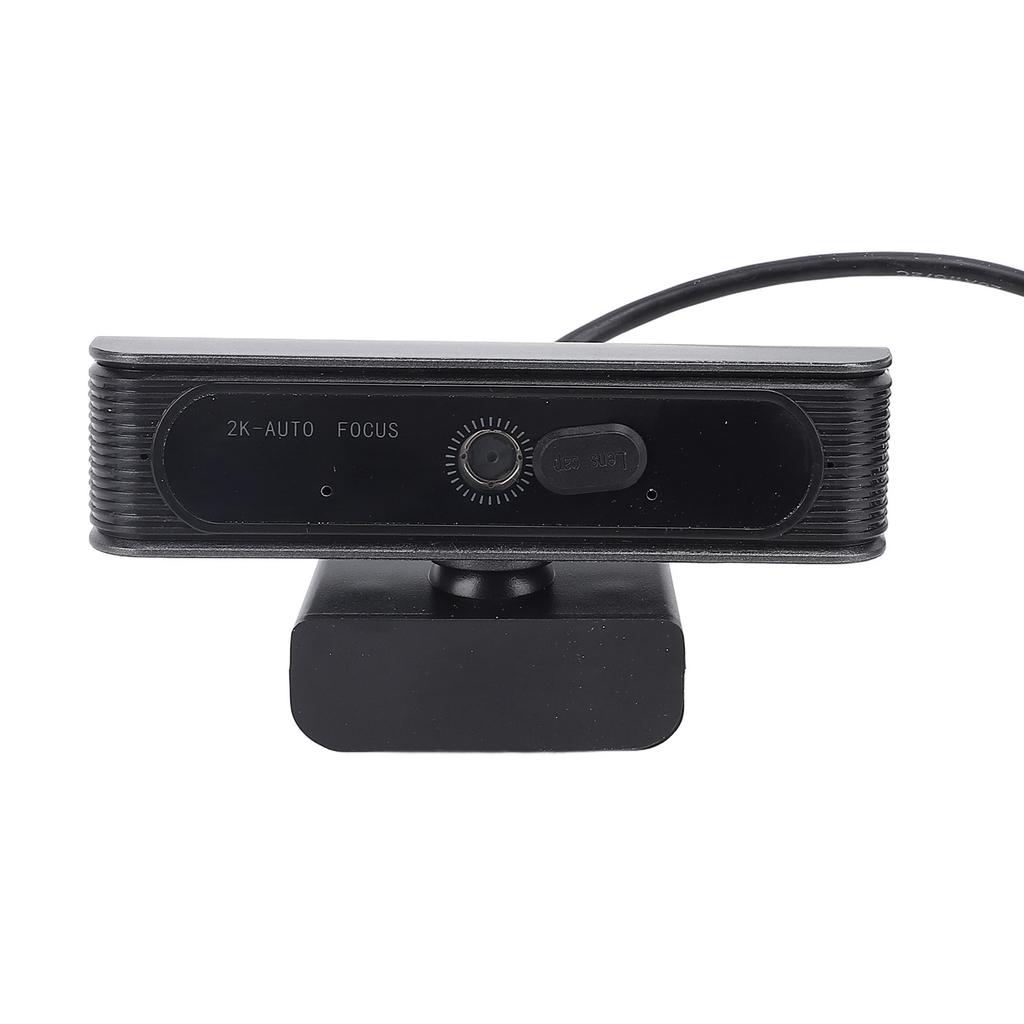 USB Webcam 2K HD Auto Focus Clear Computer Web Camera with Noise Cancelling Microphone for Conferenc