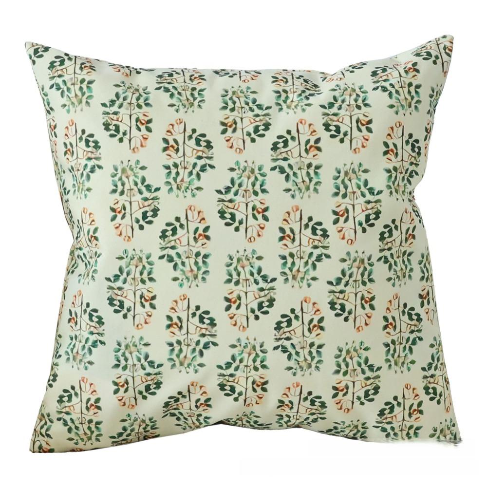 

18x18 Inch Sofa Pillow Covers Hidden Zipper Floral Pillow Cases Farmhouse Decor E