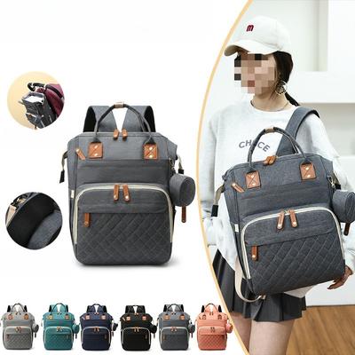 1pcs Large Capacity Mommy Bag Multi Functional Portable Mom Storage Backpack Multi Layer Mother Baby Bags Bottle Aluminum Foil Insulated Pocket