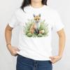 Fox In Bushes Nature Lover Wildlife Tee, Nature Inspired Cute Fox Lover T-shirt
