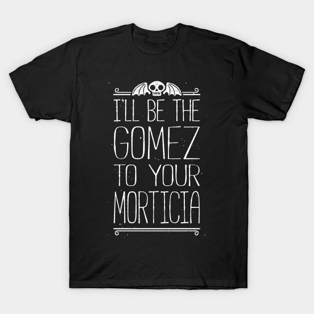 

Men Black Print T-shirt I Ll Be Your Gomez No-Cut Transfer Paper Print Cotton Tshirt XL