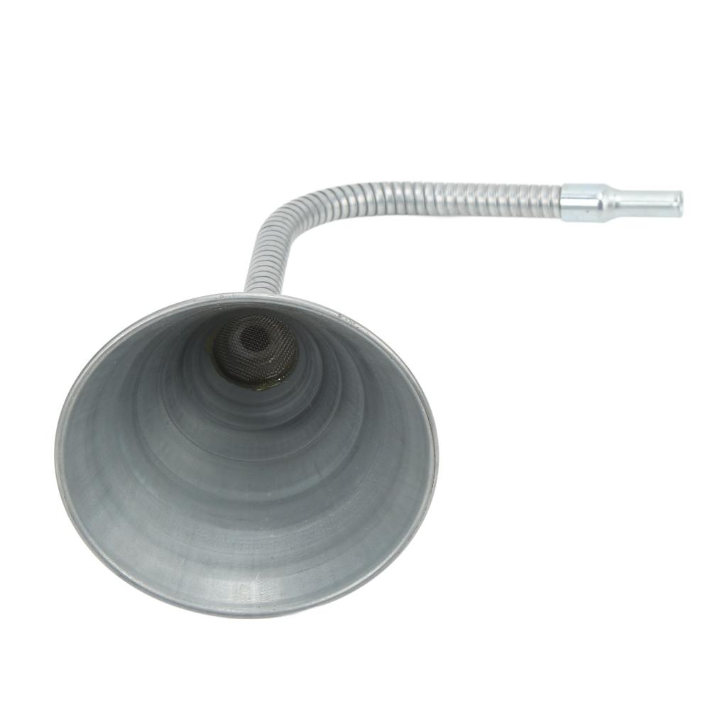 Universal Priming Funnel Carbon Steel Spout Funnel with 330mm 12.99in Flexible Hose for Cars Motorcycles Trucks