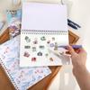 1Pcs A5 Flower Painting Landscape Material Collage Release Paper Notebook Creative DIY Student Supplies Stationery