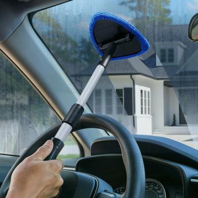 Yousheng Windshield Cleaning Tool Car Cleaning Brush Retractable Windshield Cleaning Wand Auto Window Cleaner Microfiber Cloth Car Wash Brush