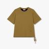 STUDIO TOMBOY ShorT Sleeve T shirT Double Color sTring deTail  910622221cT 