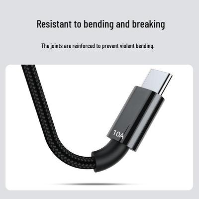 10A 120W Braided Type-C Fast Charging Cable for Huawei Honor Devices