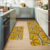 1Pcs Lemon Pattern Anti-Slip Rugs Kitchen Mat Soft Thickened Kitchen Floor Mat Waterproof Vintage Absorbent Non-slip Oil-proof Floor Mat Runner Rug