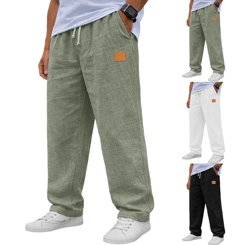 Men's Relaxed-Fit Stretch Waist Straight-Leg Pants