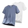 T-shirt in Seta di Ghiaccio Moda Uomo Casual Asciugatura Rapida Manica Corta Fresca Traspirante Larga Top Sportivo Uomo Slim Traspirante Casual Manica Corta