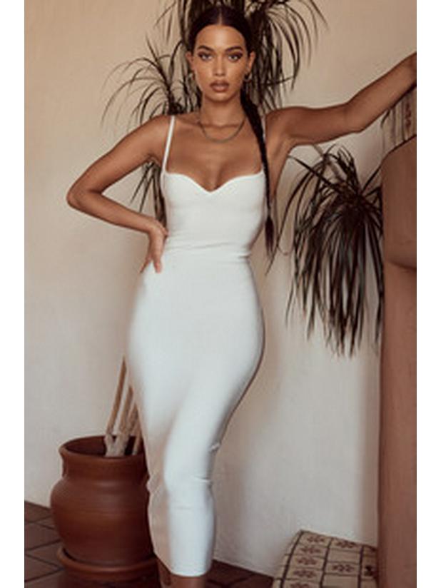 European & American Autumn/Winter Women's Long-Sleeve Sexy Hollow Chest Slim Bandage Dress