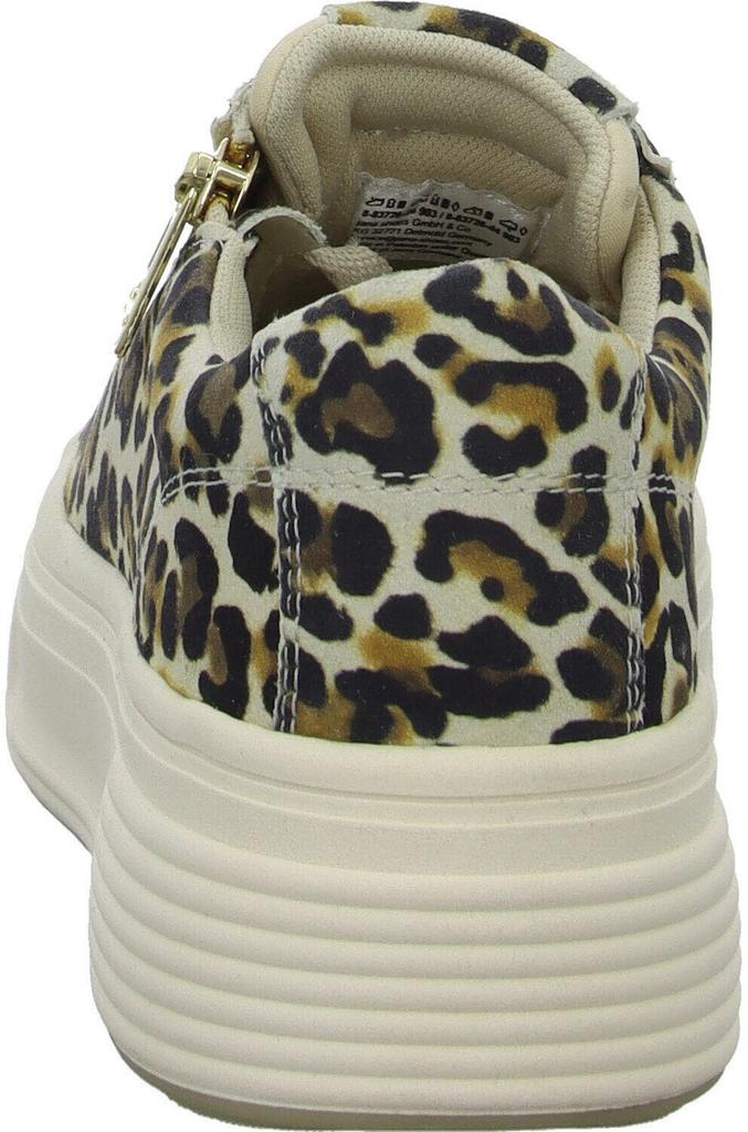 Кроссовки Tamaris на платформе с молнией из разноцветного леопарда
