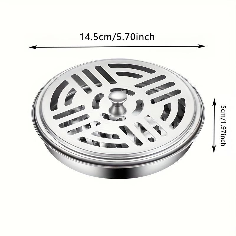 

1pc Household Mosquito Coil Box, Fireproof Anti-scalding Metal Mosquito Incense Box Holder, Mosquito Incense Coil Holder серебряный