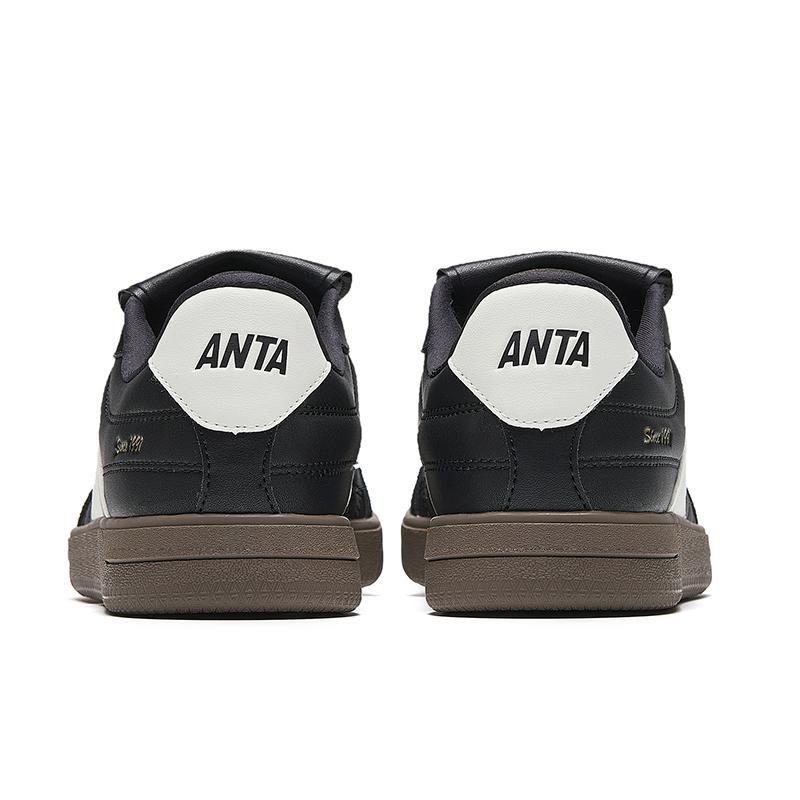 Anta men low-top retro cover shoes black lightweight detachable tongue slip-resistant 912548009-1