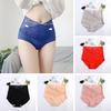 Women Underpants High Waist Solid Color Quick-drying Slim Anti-shrink Shaping Lace Tight Waist Tummy Control Women Panties Intimate Clothes