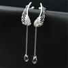 Alloy Long Wing Earrings Featuring Stylish Studs Ideal for Gift Giving and Fashion Sets