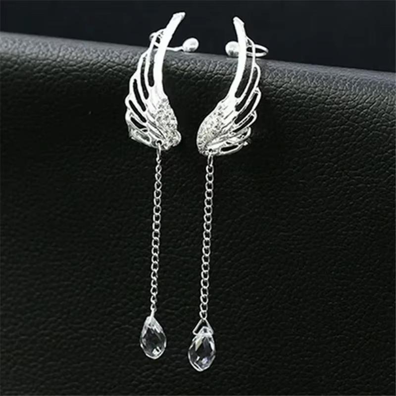 Alloy Long Wing Earrings Featuring Stylish Studs Ideal for Gift Giving and Fashion Sets