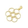 ZHUKOU Copper gold plated Tree of Life Melkaba pendant minimalist unisex vintage accessory:VD1509-VD1512