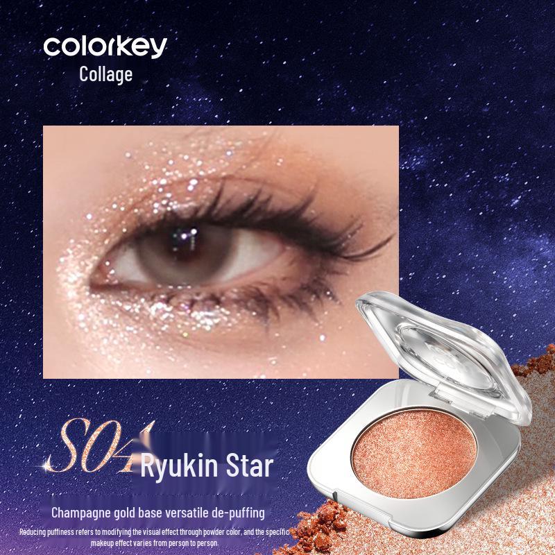 

Палетка мерцающих теней Colorkey - Универсальная и яркая для повседневного использования