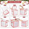 64/32-Gitter WeihnachtsKugel Aufbewahrungsbox 4-stöckig Klar unterteilt Organizer Mehrzweck Ornamente Behälter für Festival Dekorationen