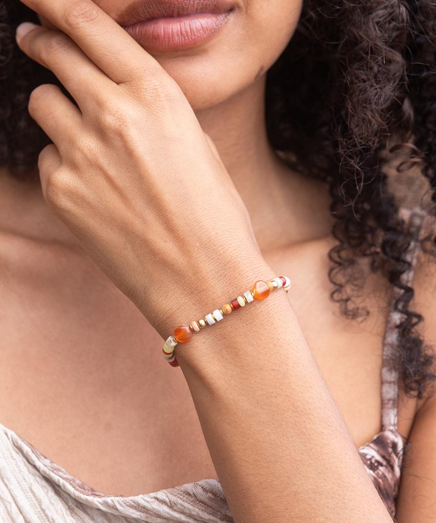 Pig&Hen (Women'S) Brontide Mosaic Bracelet - Artani X Gold