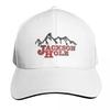 Jackson Hole Wyoming Mountains Ski Baseball Cap Sun Protection UPF  Breathable Mesh Back Adjustable Buckle Closure
