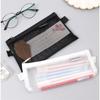 School Supplies Nylon Simple Transparent Pencil Bag Mesh Pencil Case Pencil case Pen Bag Case