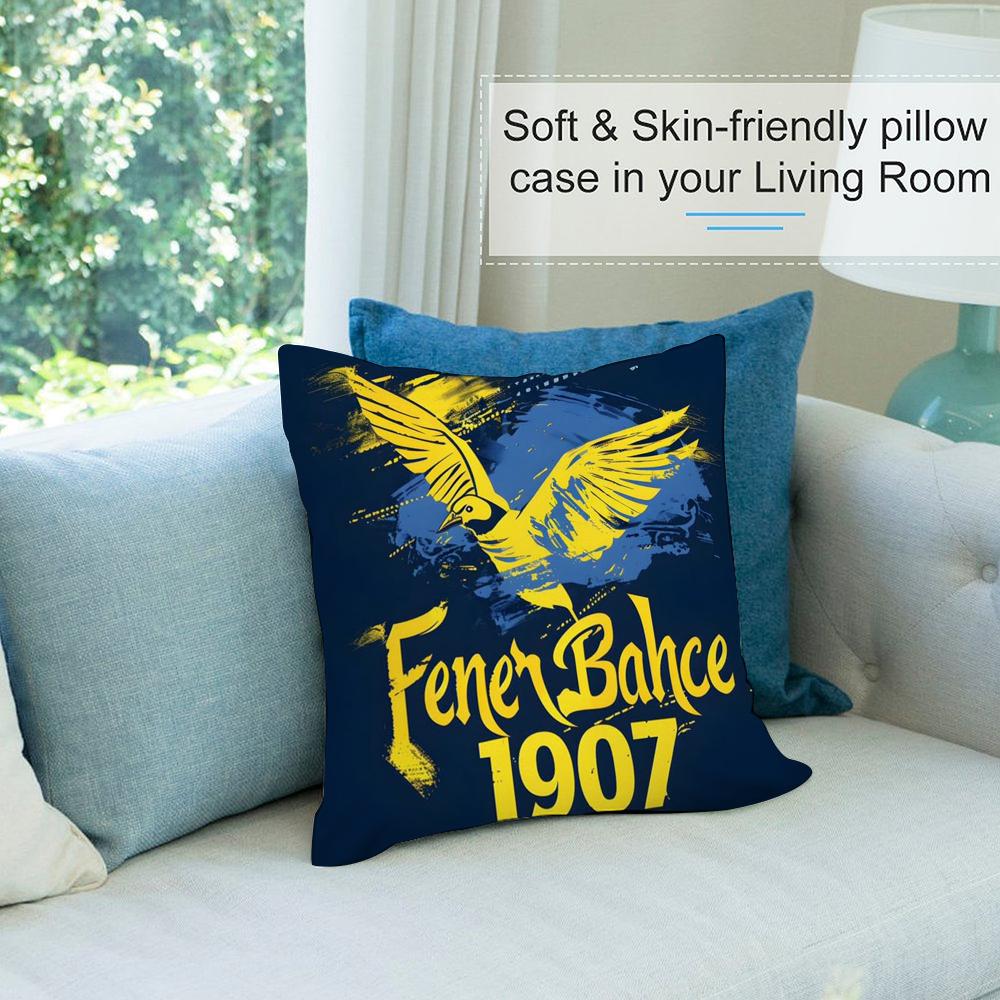 S-Strongest-F-FenerbahceS Pillow Case Short Plush Sofa Decorative Gift Home Double-sided Printing Cushion