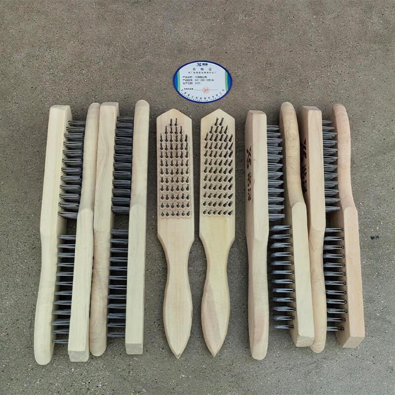 Wooden Handle Steel Wire Brush